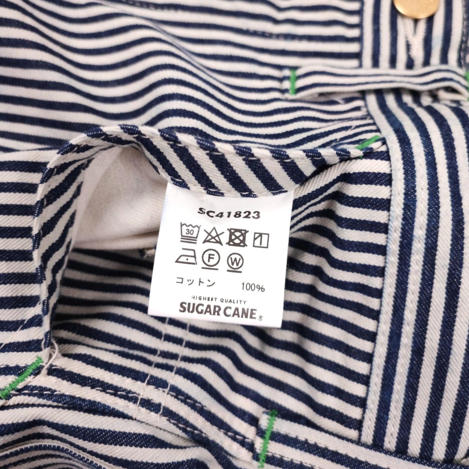 SUGAR CANE Men's Hickory Stripe High Waist Made in Japan Trousers