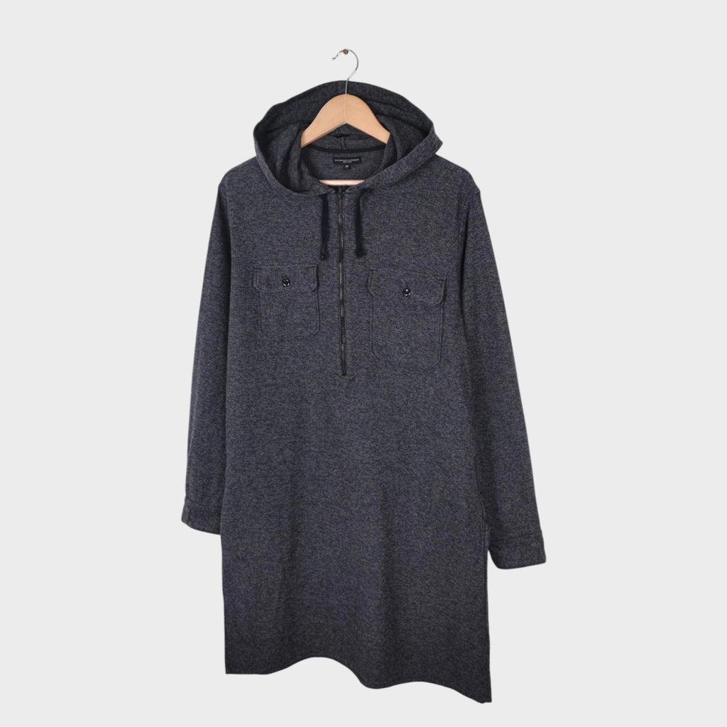 ENGINEERED GARMENTS Men's Grey Made in USA Cotton Cagoule Smock Jacket