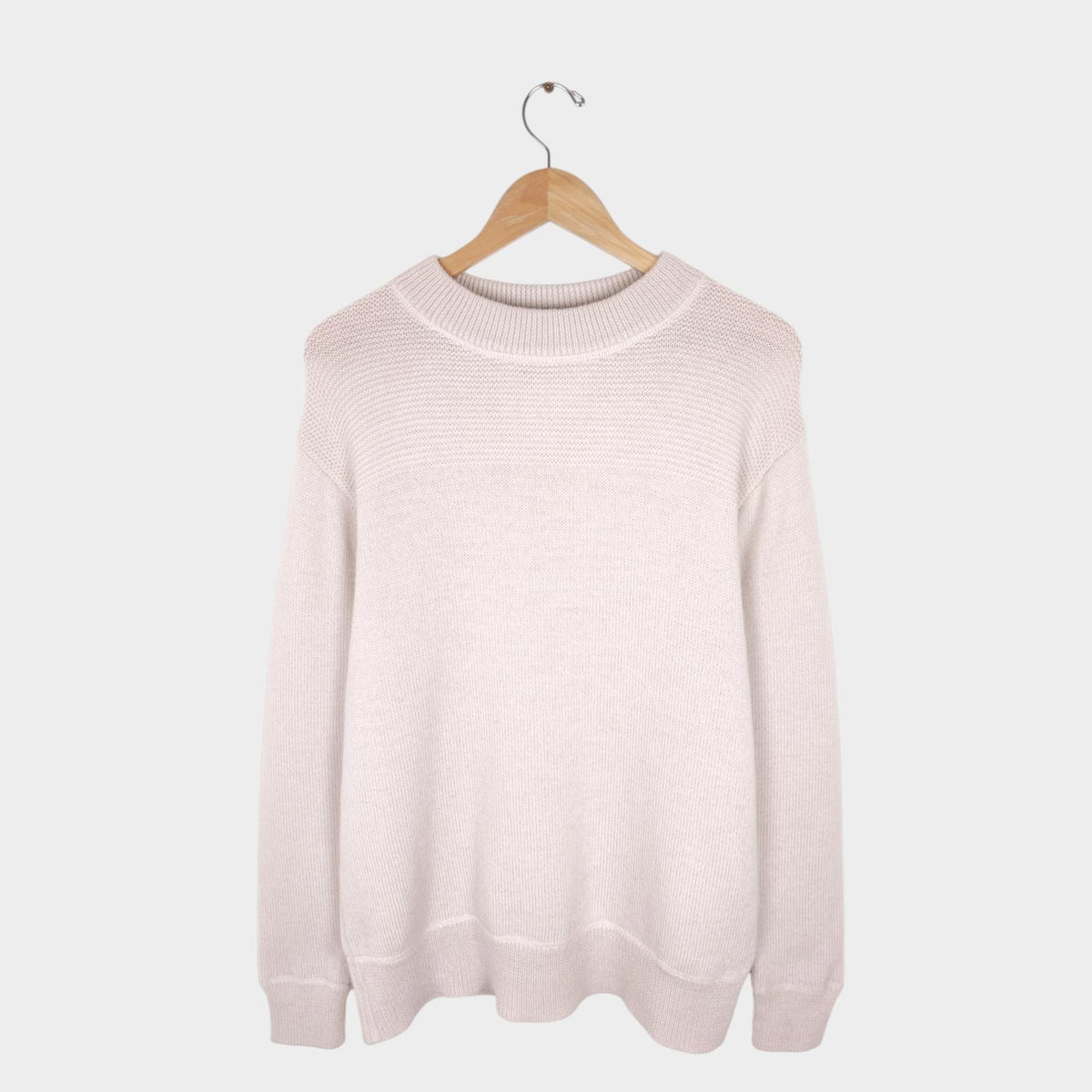 MHL MARGARET HOWELL Men's Cream 100% Wool Jumper