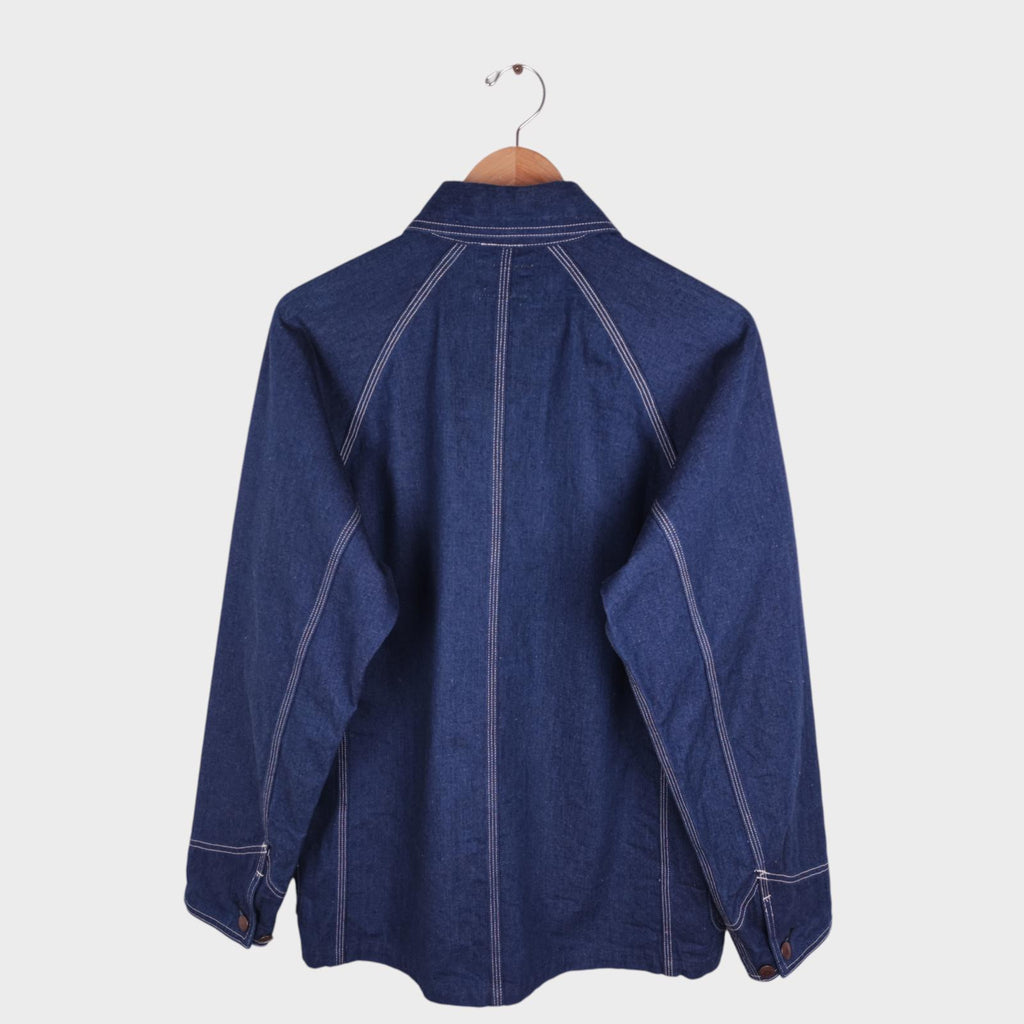 SPELLBOUND Men's Made in Japan Blue Denim Utility Chore Jacket