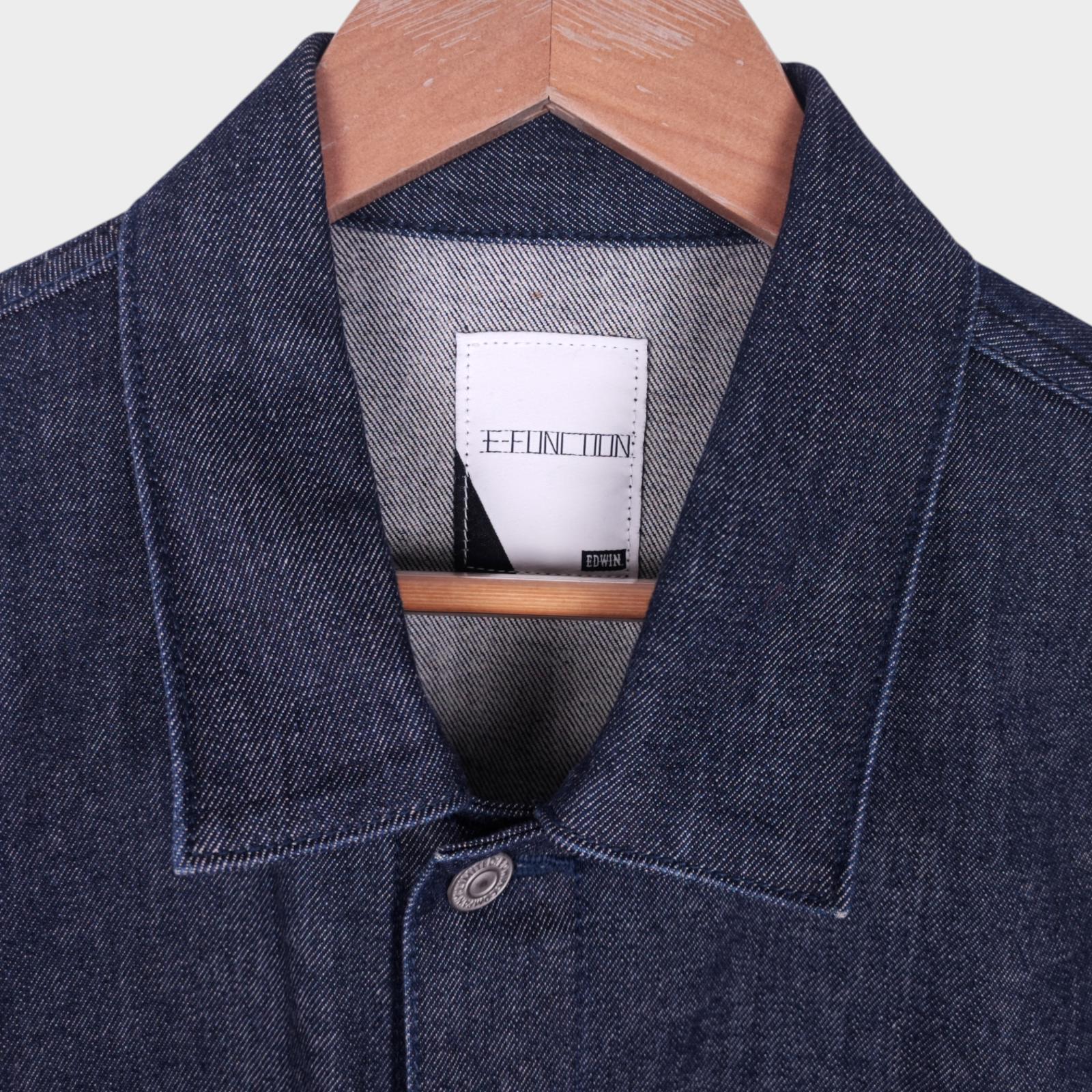 EDWIN Men's Blue Denim E-Function Trucker Jacket
