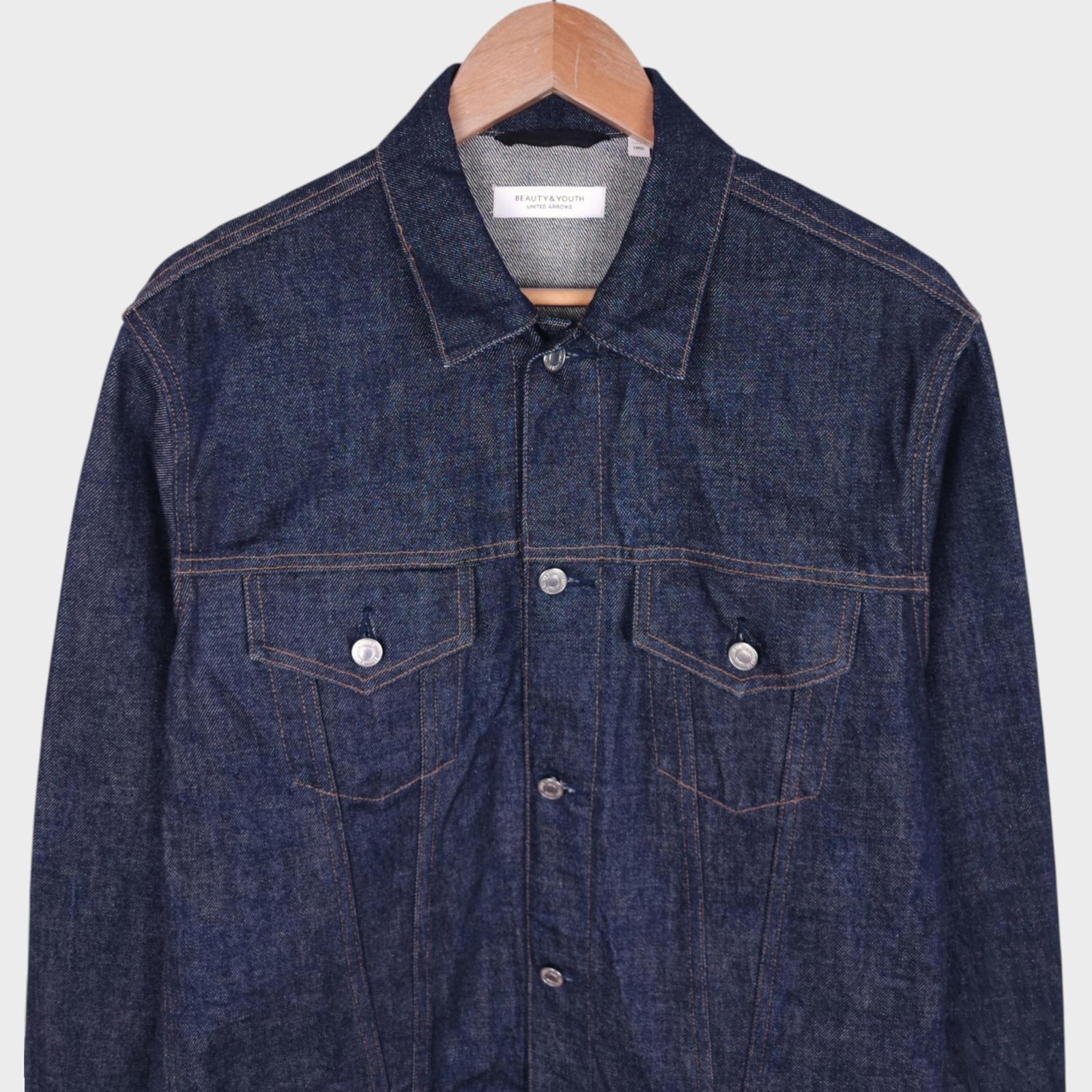 UNITED ARROWS Men's Made in Japan Denim Trucker Jacket