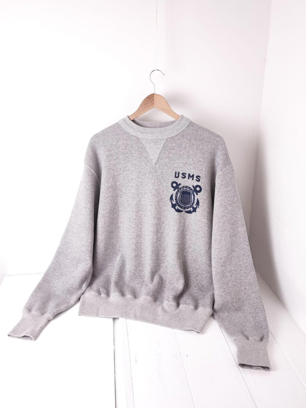 CUSHMAN Men's Grey Made in Japan USMS Sweatshirt