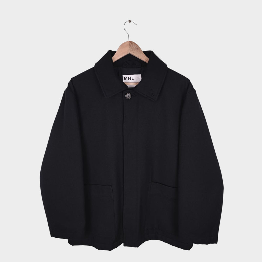 MHL MARGARET HOWELL Men's Black Cotton/Wool Jacket