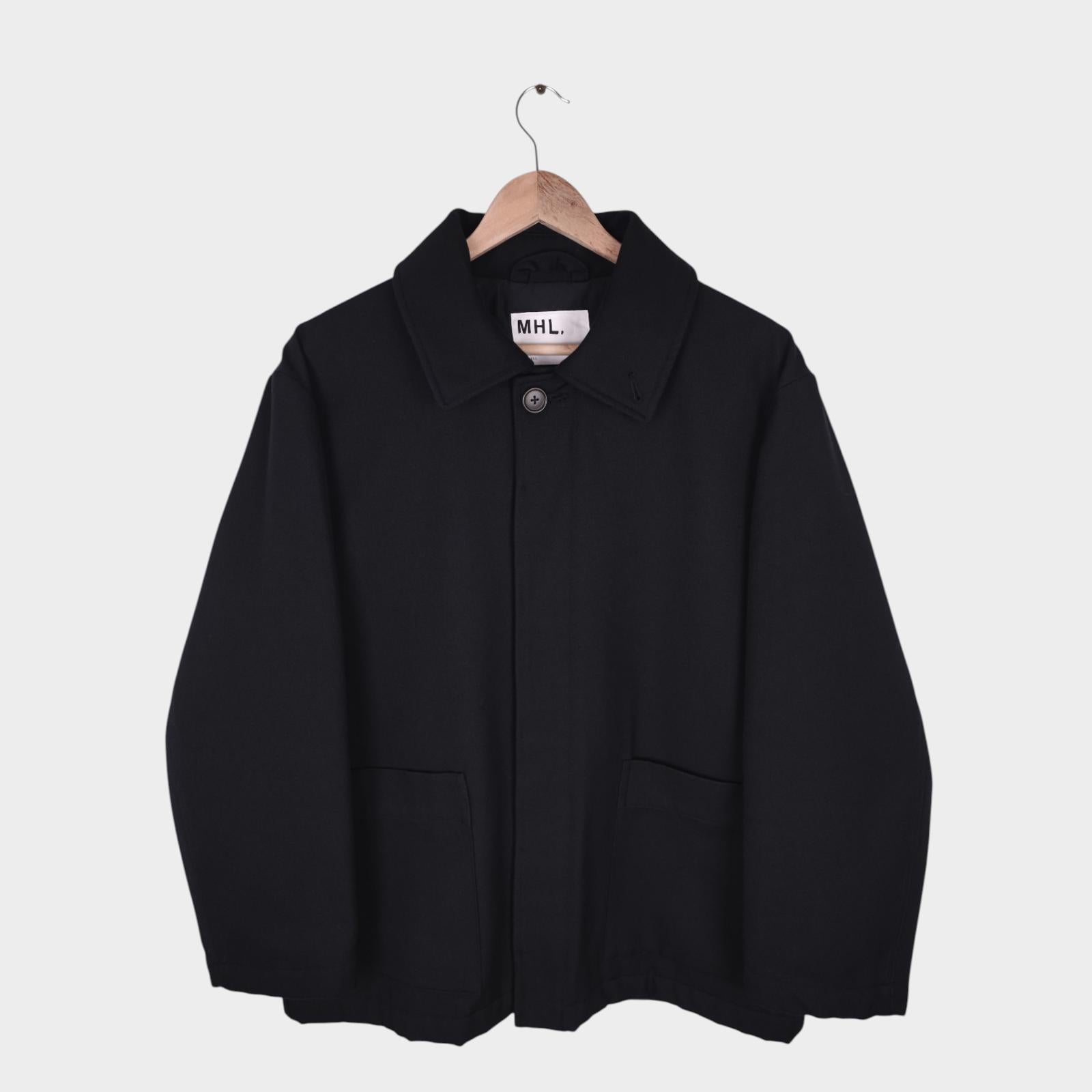 MHL MARGARET HOWELL Men's Black Cotton/Wool Jacket