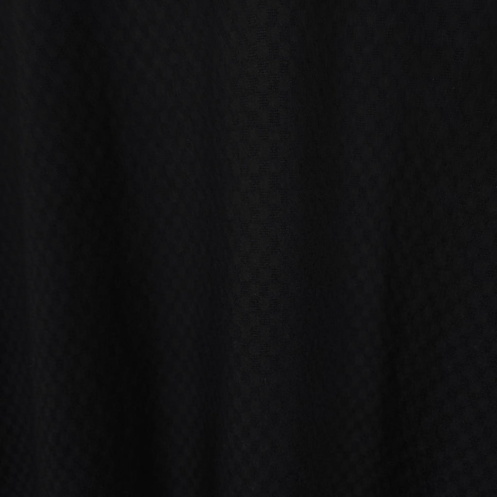 SUGAR CANE Men's Made in Japan Black Knitted Pattern Shirt