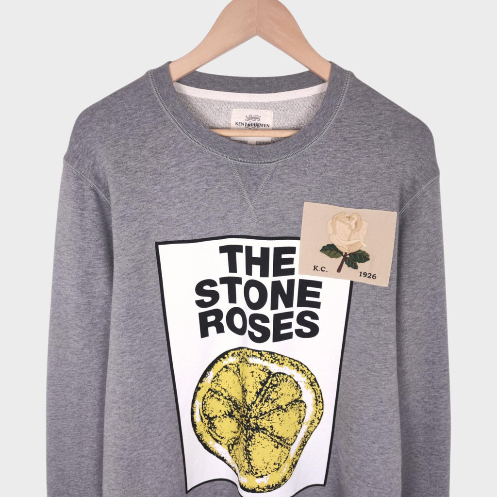 KENT & CURWEN Men's Grey Limited Edition 'The Stone Roses' Sweatshirt