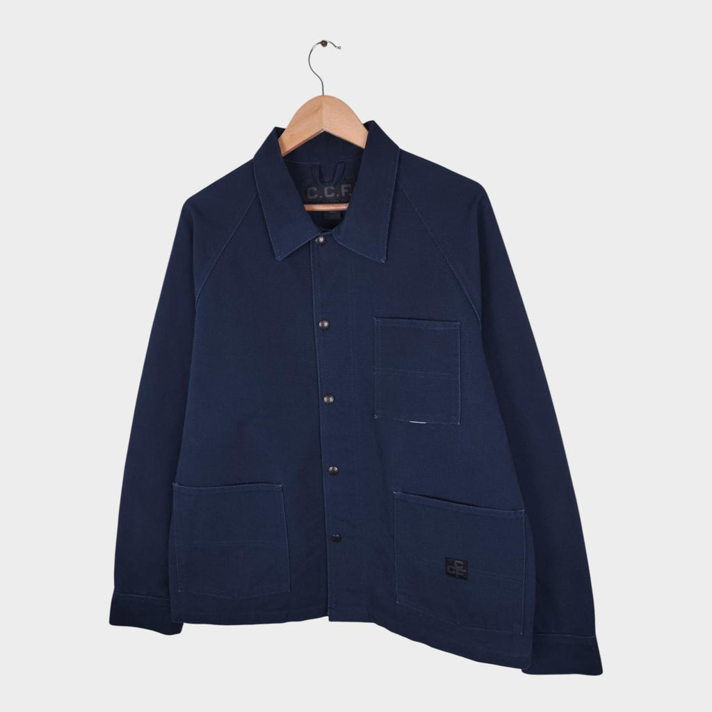 FILSON Men's Navy Blue Duck Canvas Cotton Chore Jacket