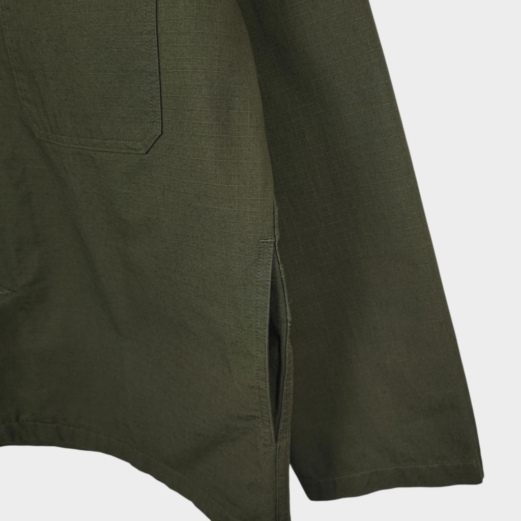 JAPAN BLUE JEANS Men's Made in Japan Green Military Heavyweight Ripstop Cotton Jacket