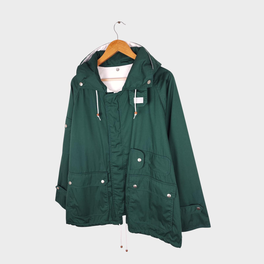 BEAMS PLUS Men's Green 3 Layer Sailing Parka Jacket