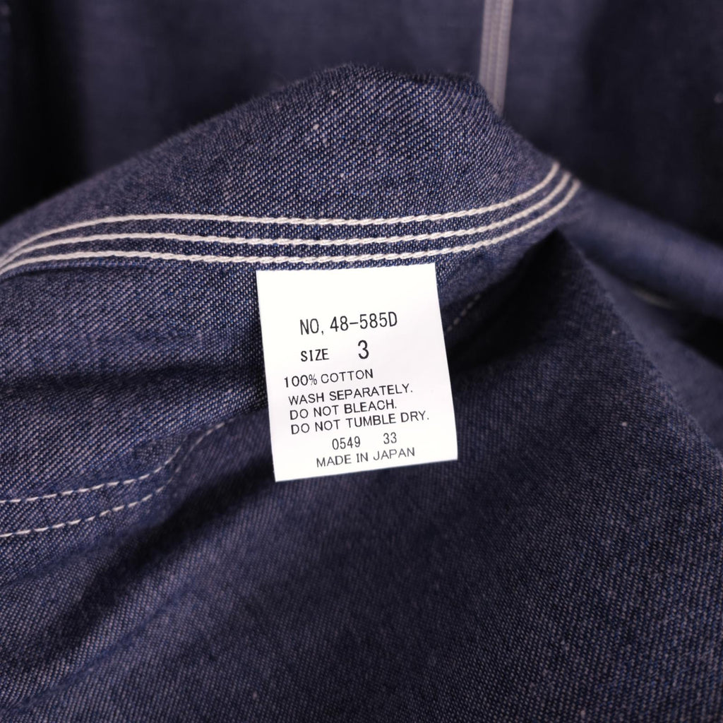 SPELLBOUND Men's Made in Japan Blue Denim Utility Chore Jacket