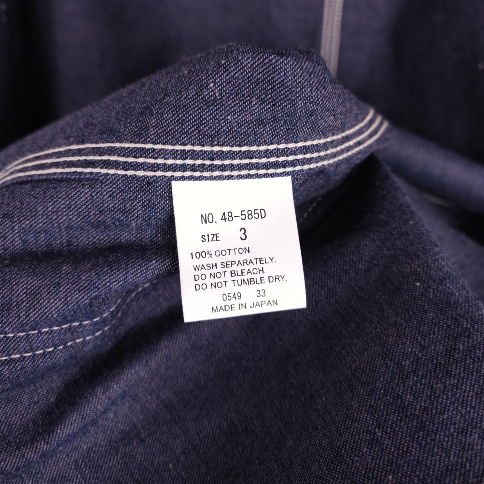 SPELLBOUND Men's Made in Japan Blue Denim Utility Chore Jacket