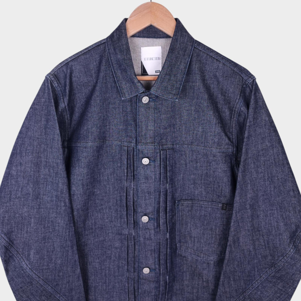 EDWIN Japan Men's Blue Denim E-Function Trucker Jacket
