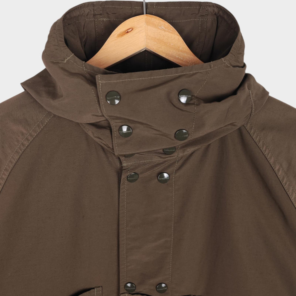 SASSAFRAS Men's Made in Japan Khaki Blower Bud 60/40 Cotton Nylon Parka Jacket
