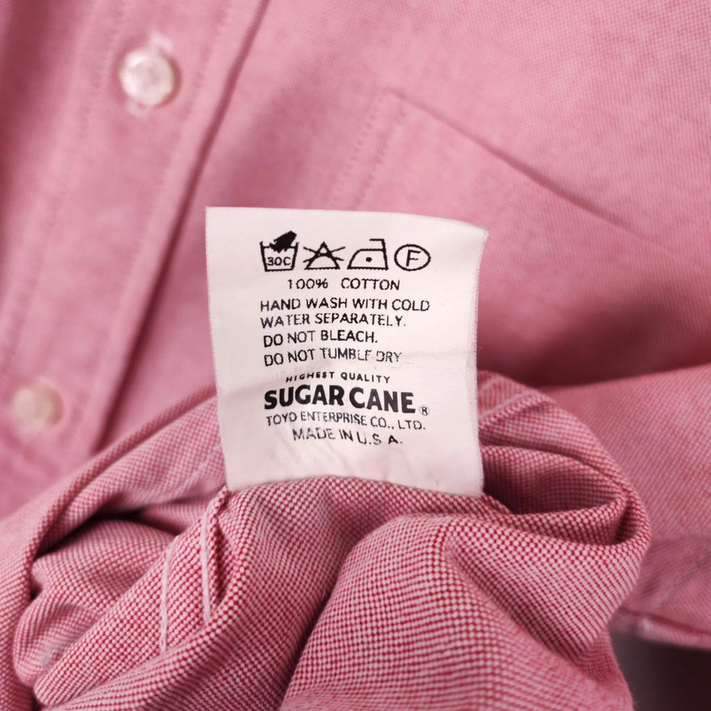 SUGAR CANE Men's Made in USA Pink Button Down BD Shirt