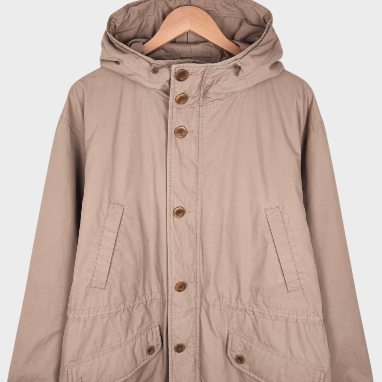 MHL MARGARET HOWELL Men's Beige Down Lined Parka Jacket