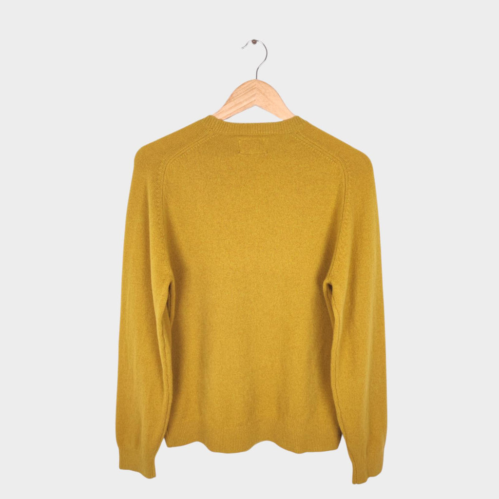 BEAMS PLUS Men's Yellow 100% Wool Jumper