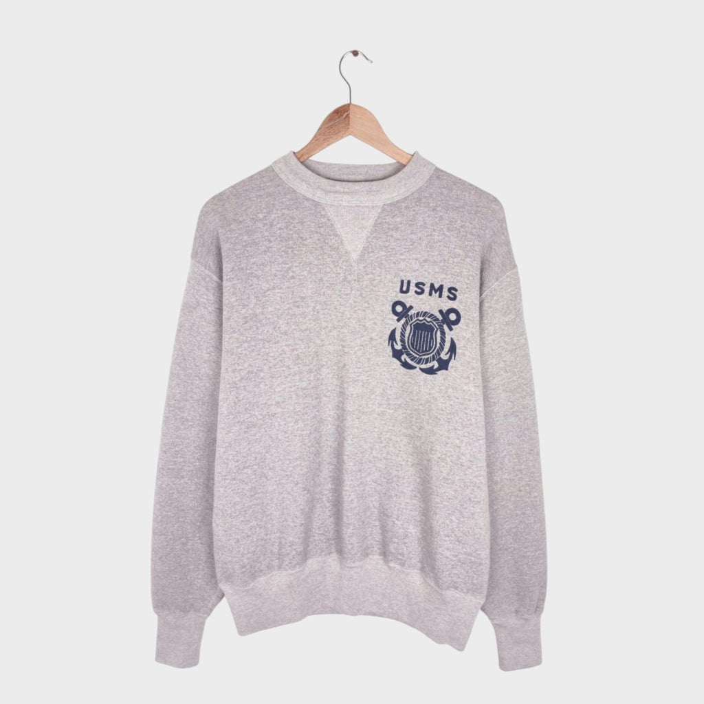 CUSHMAN Men's Grey Made in Japan USMS Sweatshirt
