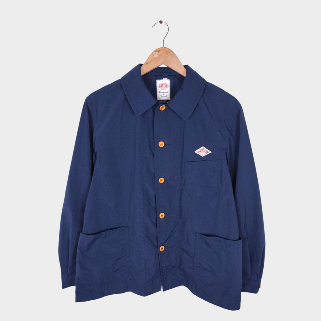DANTON Men's Navy Blue Made in Japan Lightweight Nylon Chore Jacket