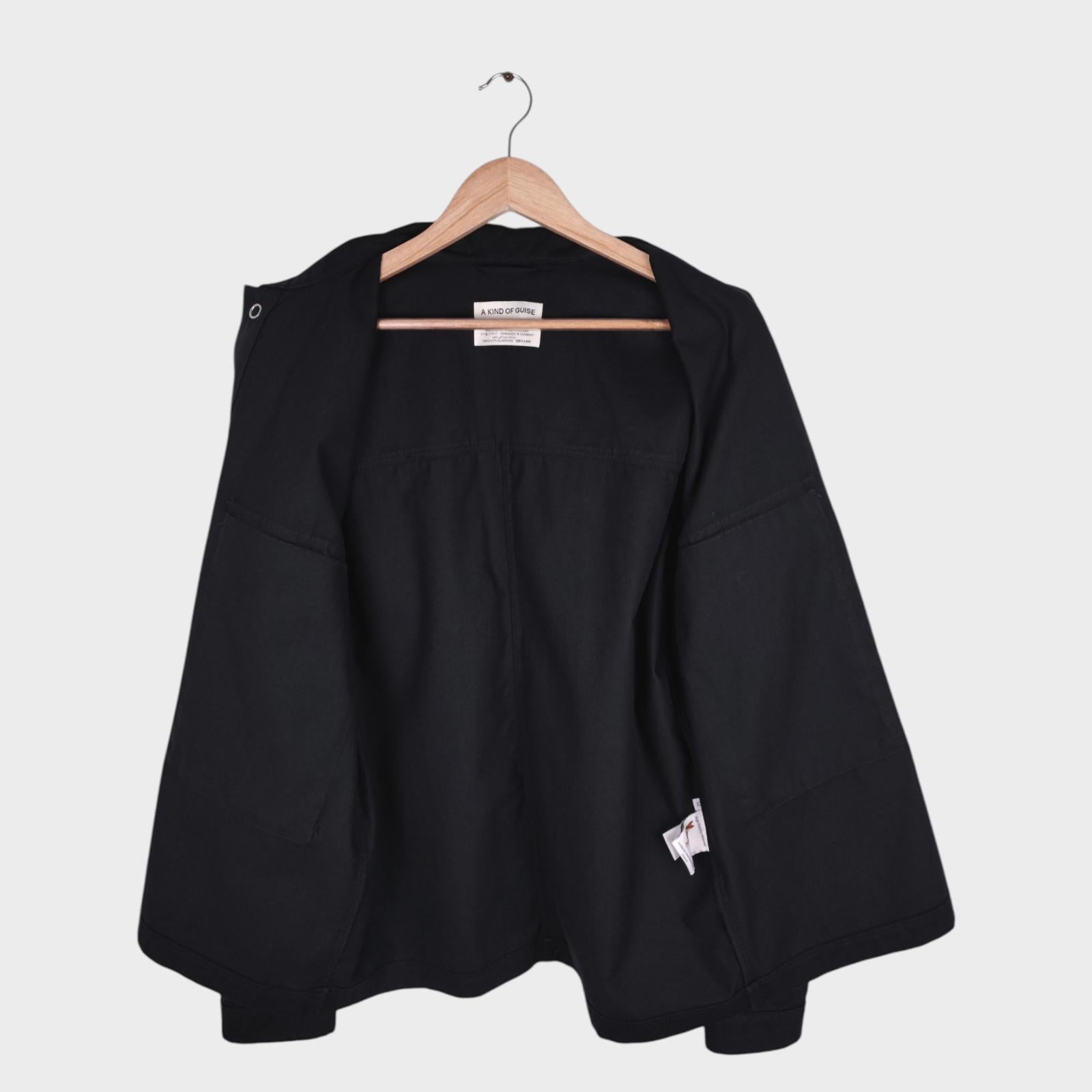 A KIND OF GUISE Men's Black Made in Germany Utility Jacket