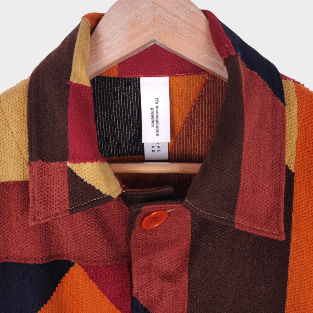 NICHE. Japan Men's Multicoloured Patchwork Switching Stitch Chore Jacket