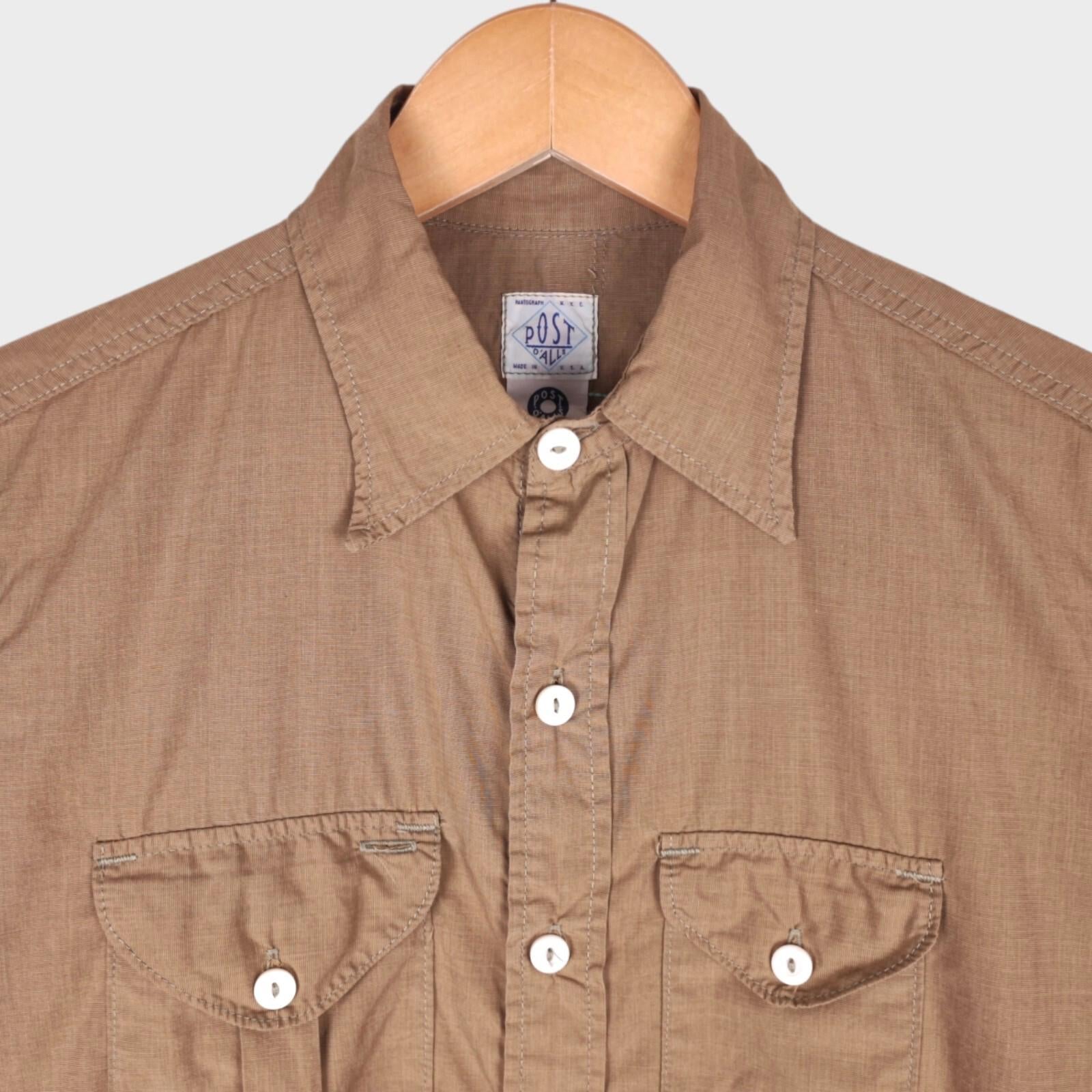 POST OVERALLS Men's Beige Cruzer Shirt - Size S