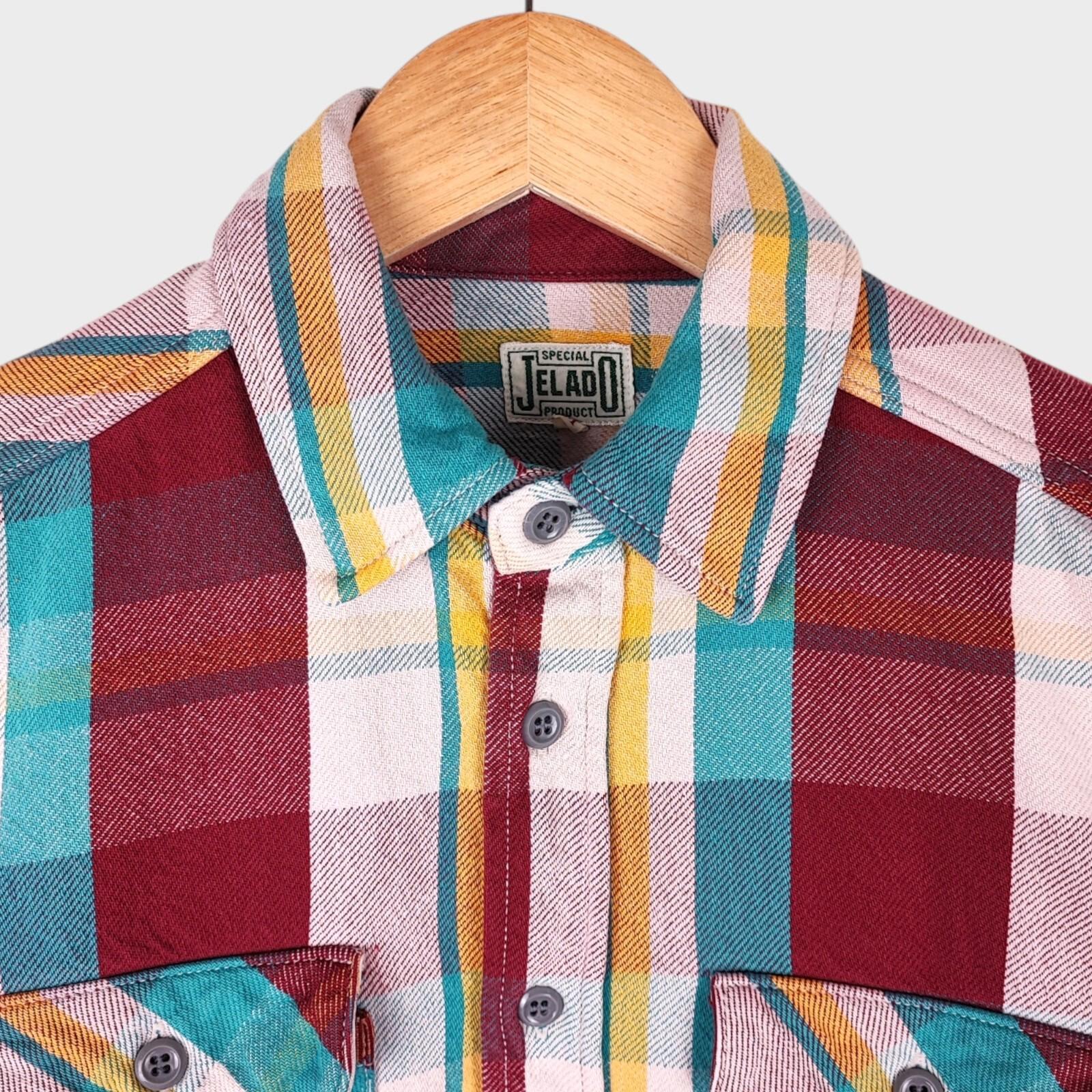 JELADO Men's Multicoloured Soft Twill Check Shirt