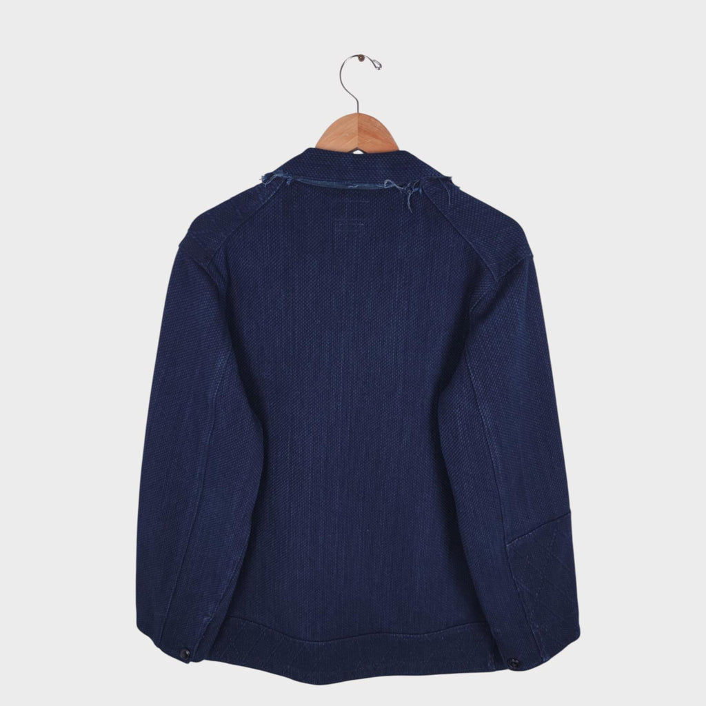 BLUE BLUE JAPAN Men's Made in Japan Blue Sashiko Boro Patchwork Chore Jacket