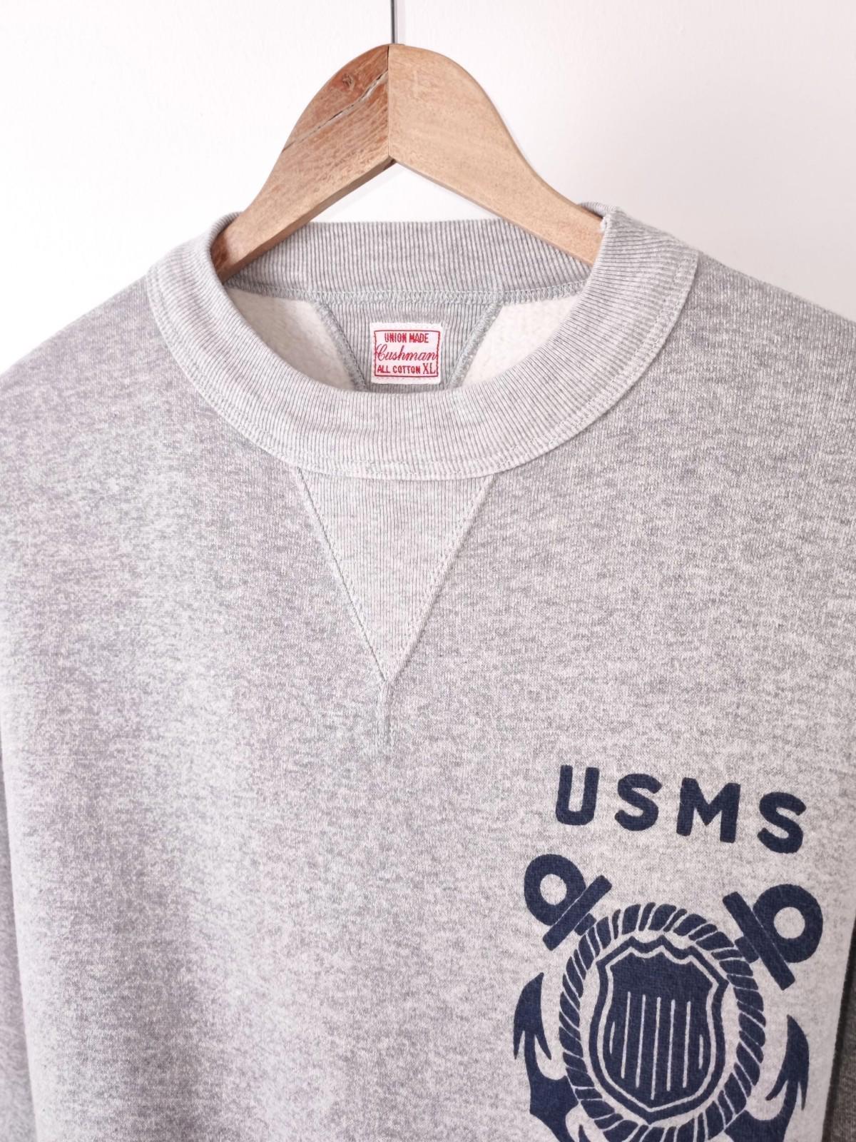 CUSHMAN Men's Grey Made in Japan USMS Sweatshirt