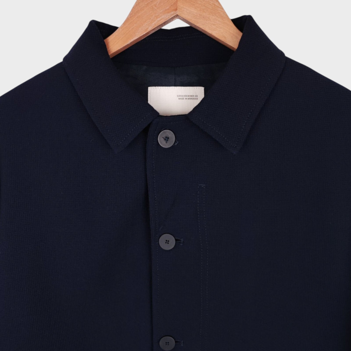 STUDIO NICHOLSON x ZARA Men's Navy Oversized Wool Chore Jacket