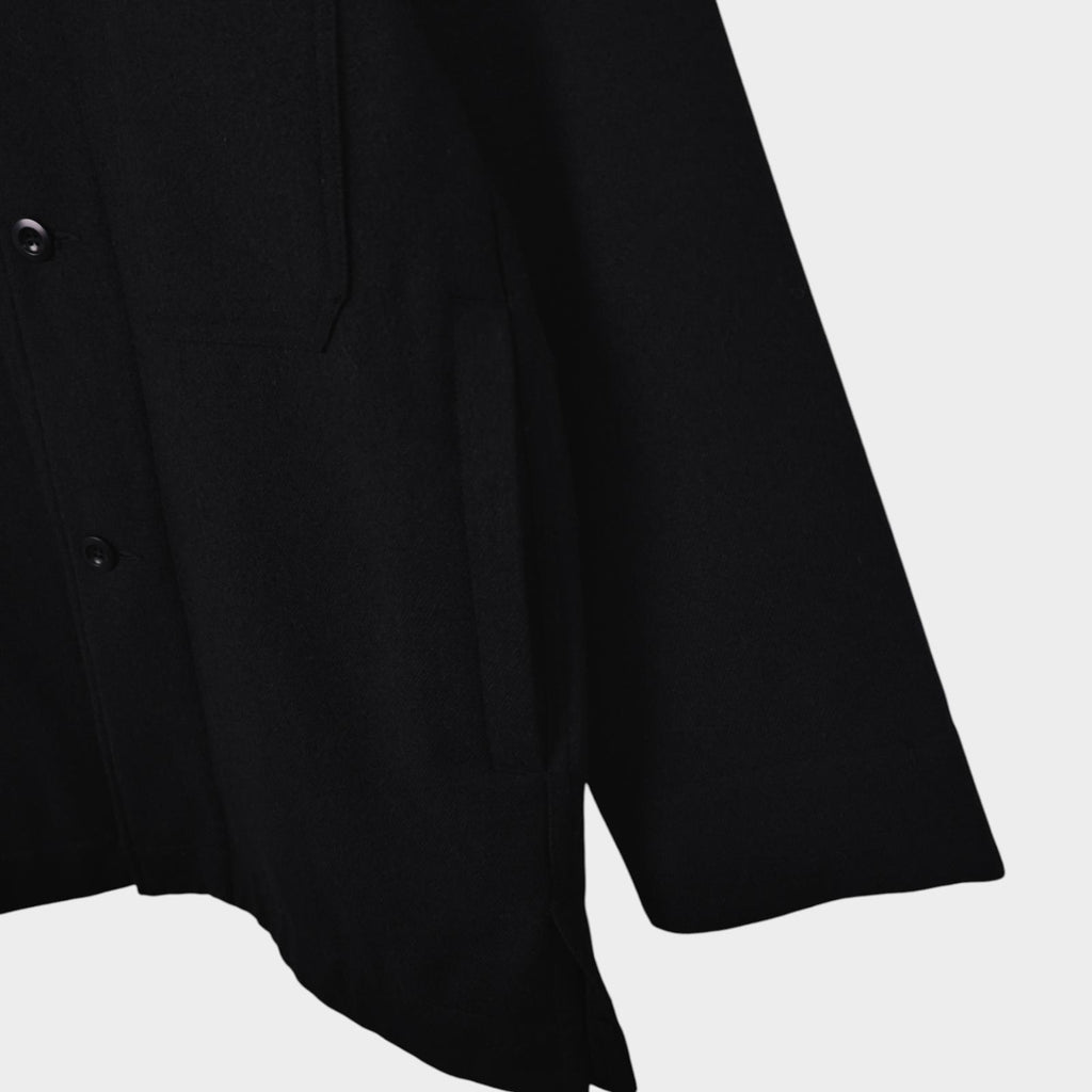 MHL MARGARET HOWELL Men's Black 100% Wool Blouson Jacket