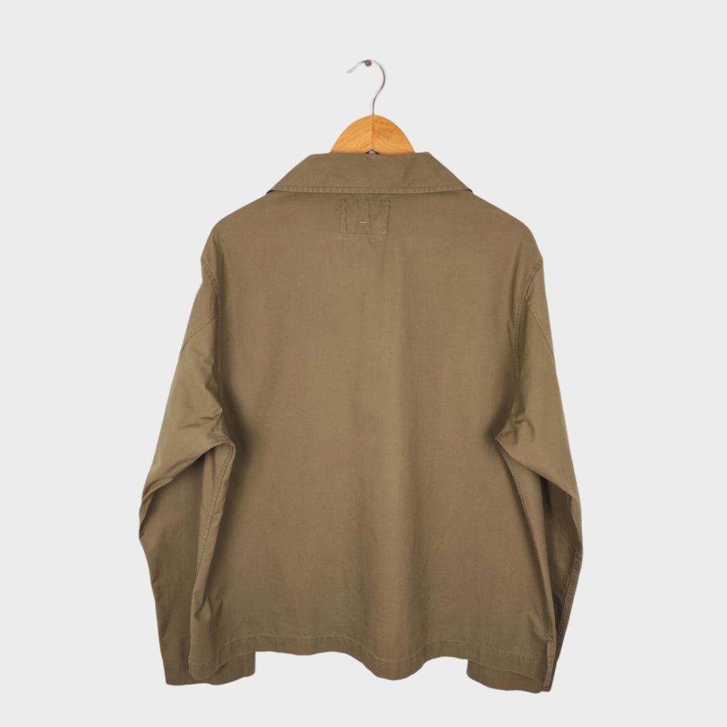 MHL MARGARET HOWELL Men's Khaki Green Relaxed Fit Overshirt Jacket