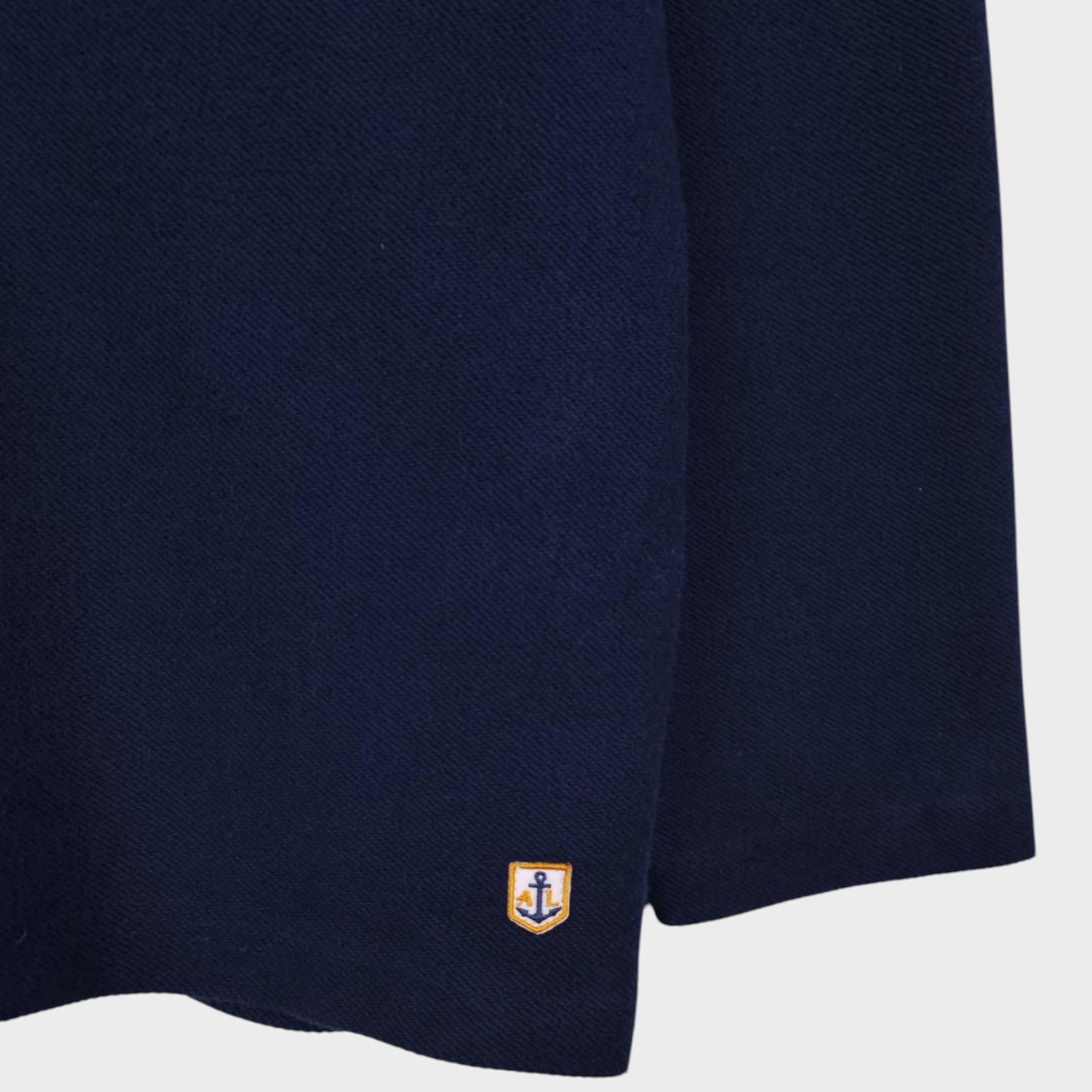 ARMOR LUX Men's Navy Blue Cotton Jersey Pullover Sweatshirt Smock