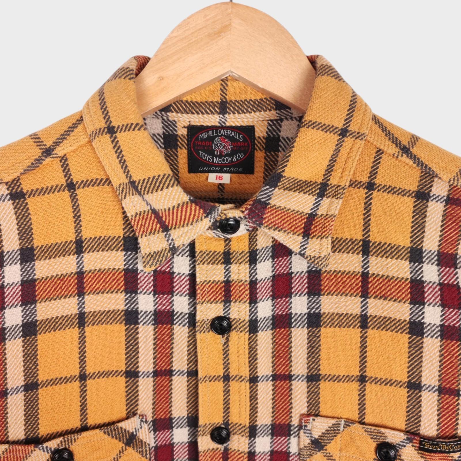 TOYS MCCOY McHill Sportswear Men's Made in Japan Checked Flannel Work Shirt