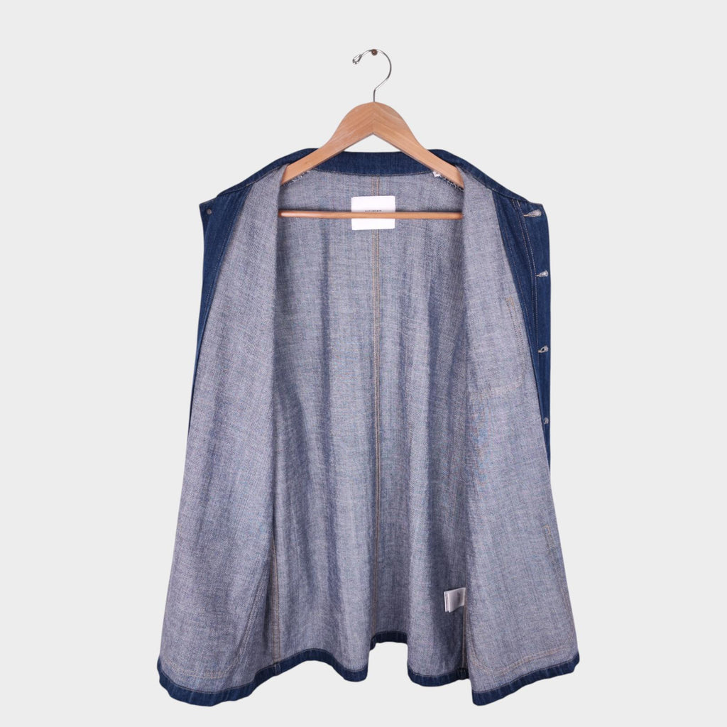 SATURDAYS NYC Men's Blue Denim Utility Chore Jacket