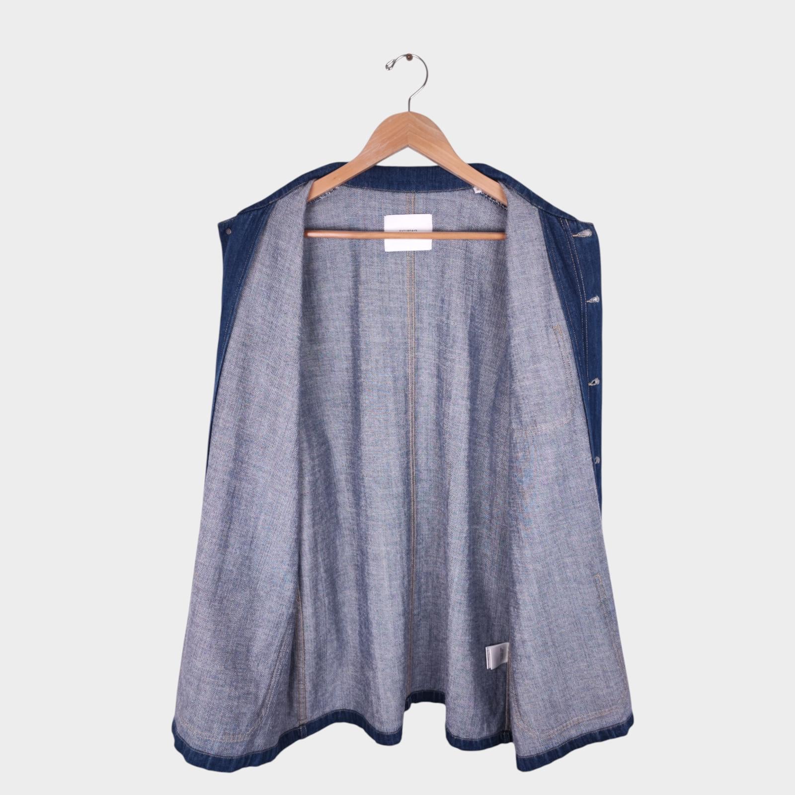 SATURDAYS NYC Men's Blue Denim Utility Chore Jacket