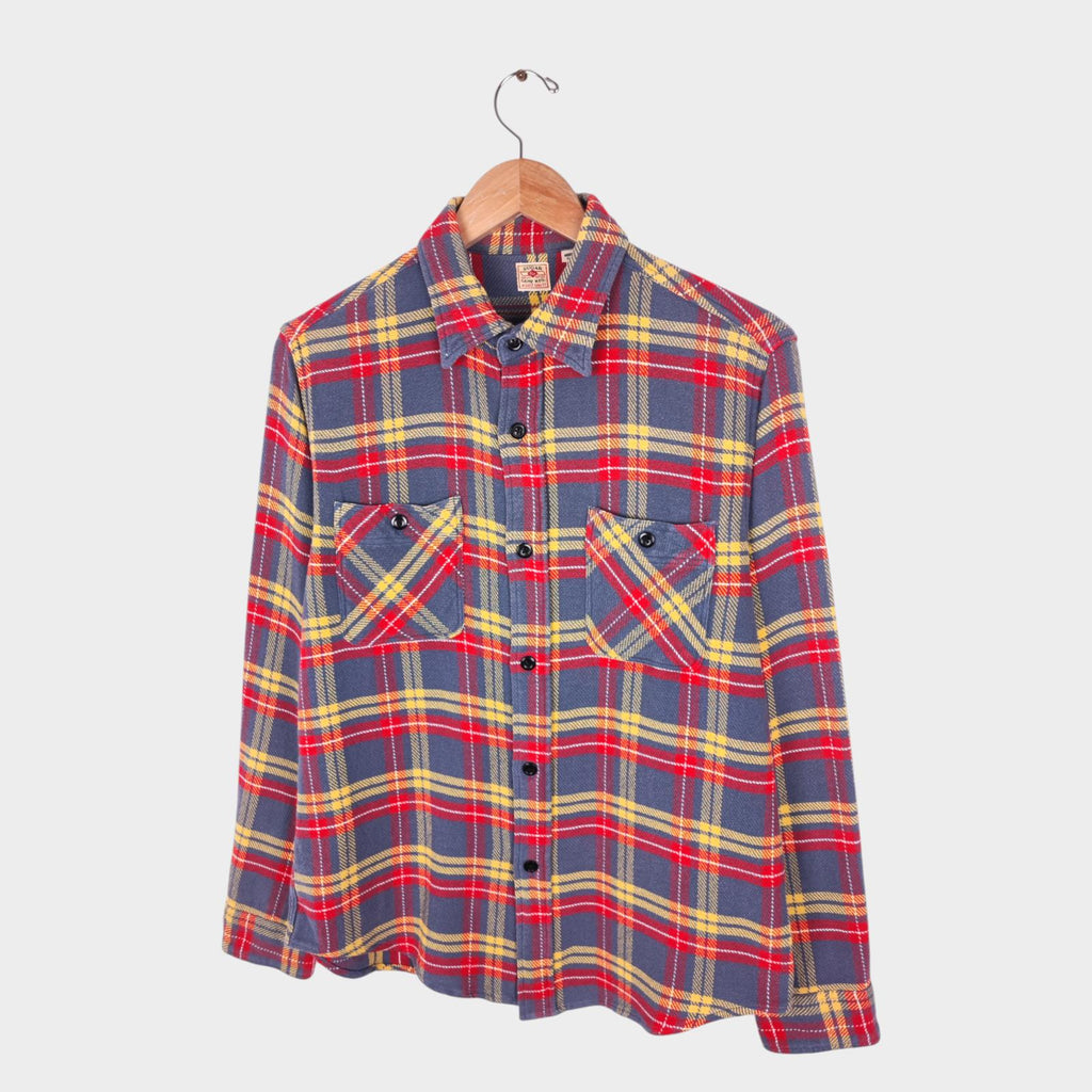 SUGAR CANE Men's Made in Japan Checked Soft Twill Work Shirt