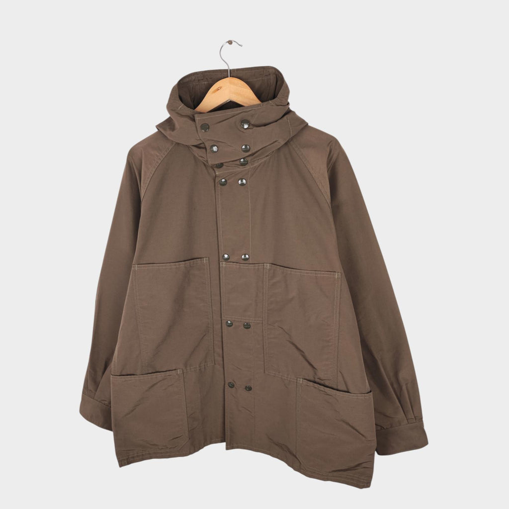 SASSAFRAS Men's Made in Japan Khaki Blower Bud 60/40 Cotton Nylon Parka Jacket