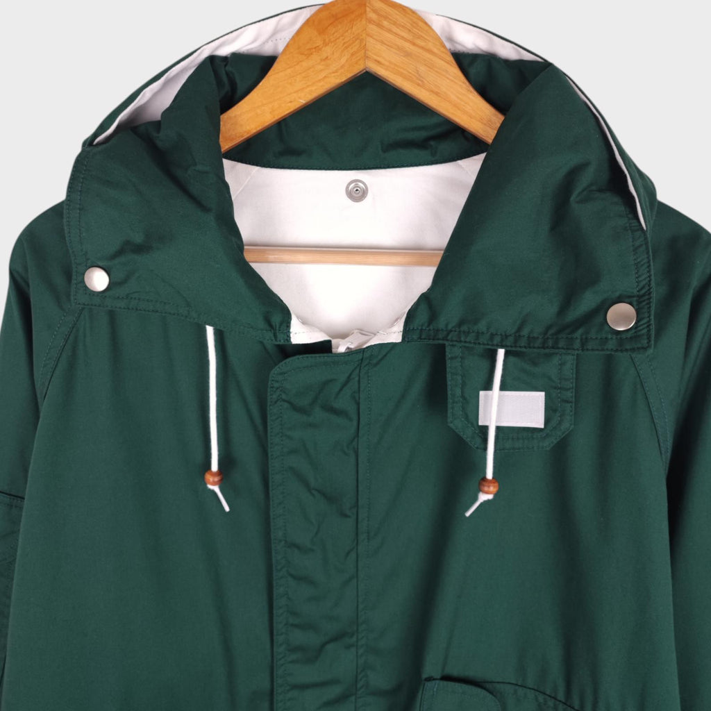BEAMS PLUS Men's Green 3 Layer Sailing Parka Jacket