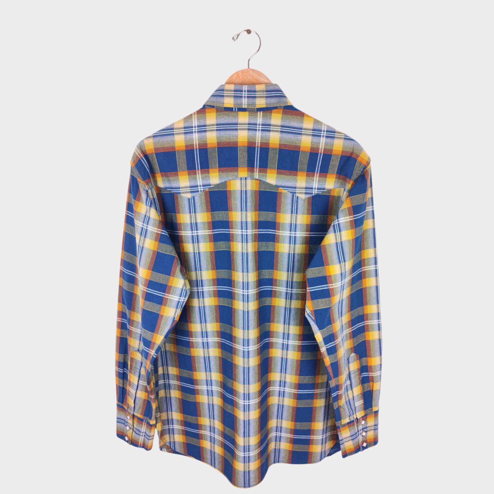 SUGAR CANE Men's Made in Japan Checked Western Shirt