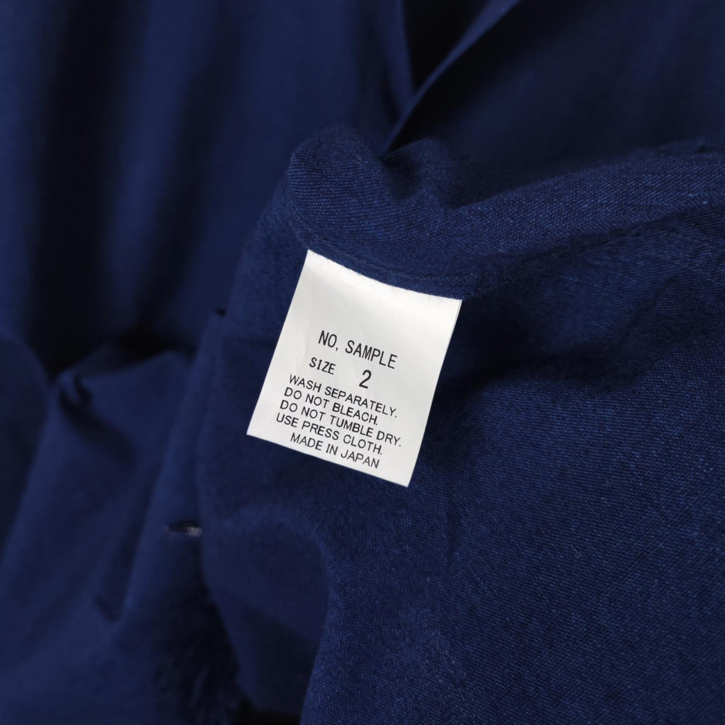 SPELLBOUND Men's Made in Japan Dark Blue No Collar Overshirt