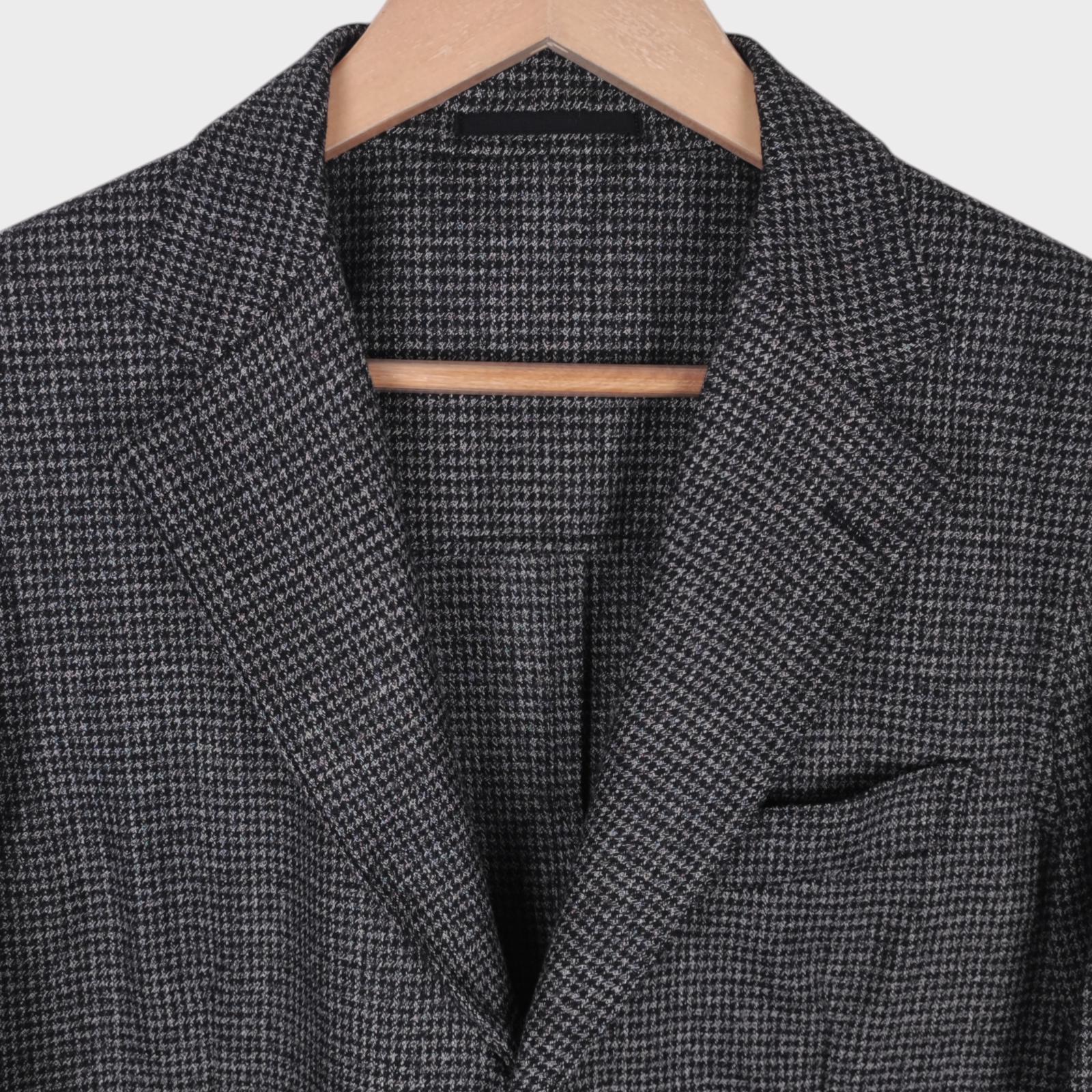 KAMAKURA SHIRTS Men's Made in Japan Wool Dogtooth Unlined Blazer Jacket