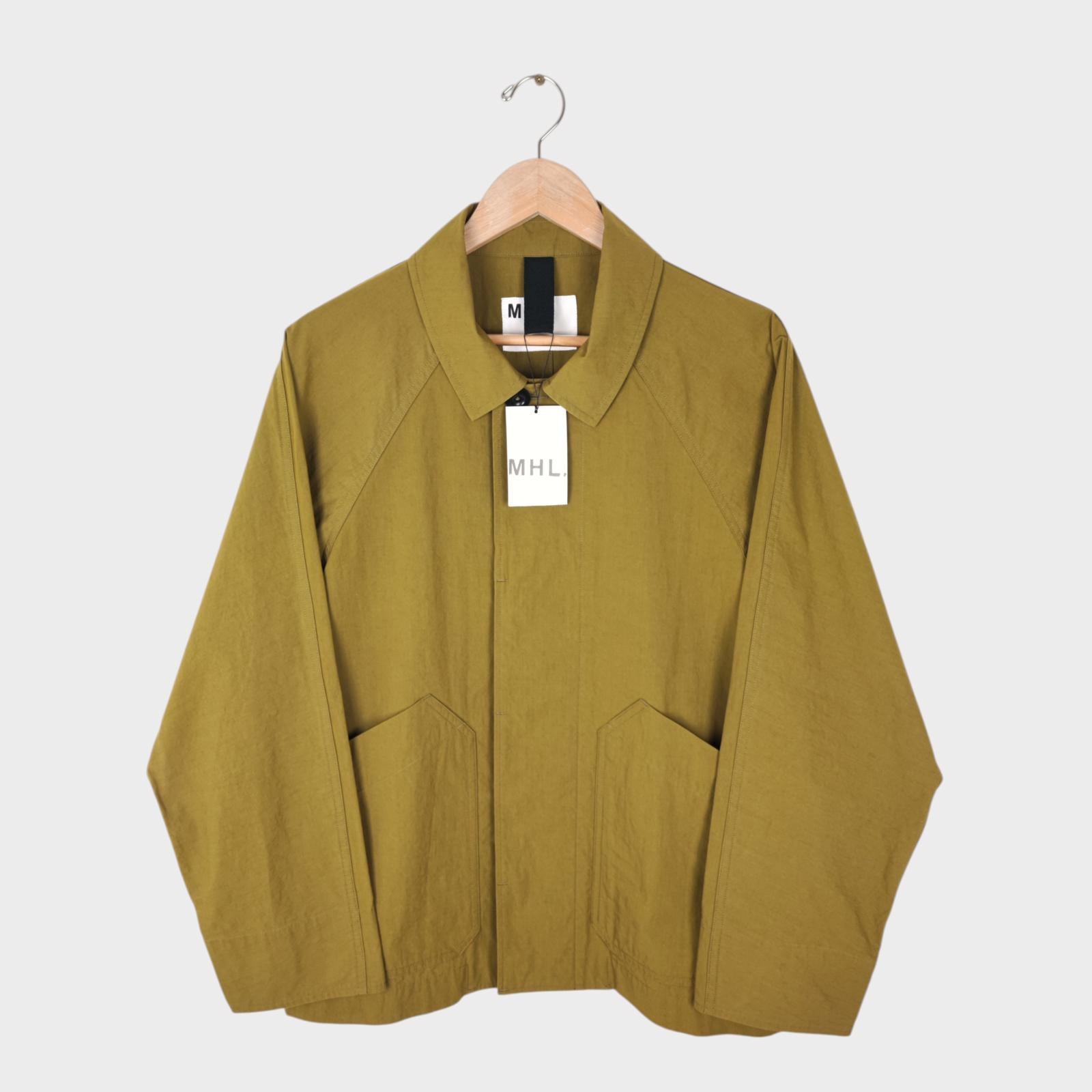 MHL MARGARET HOWELL Men's Chartreuse Cotton/Nylon Blouson Jacket