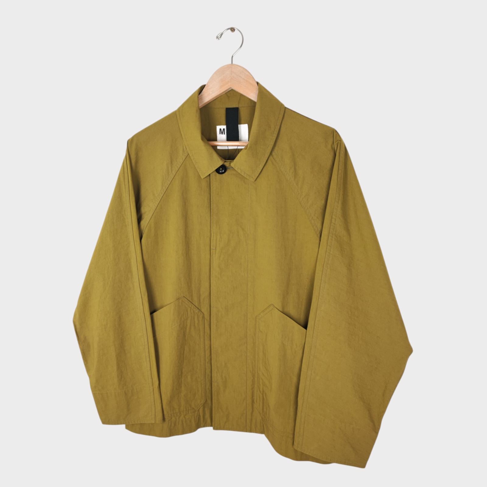 MHL MARGARET HOWELL Men's Chartreuse Cotton/Nylon Blouson Jacket