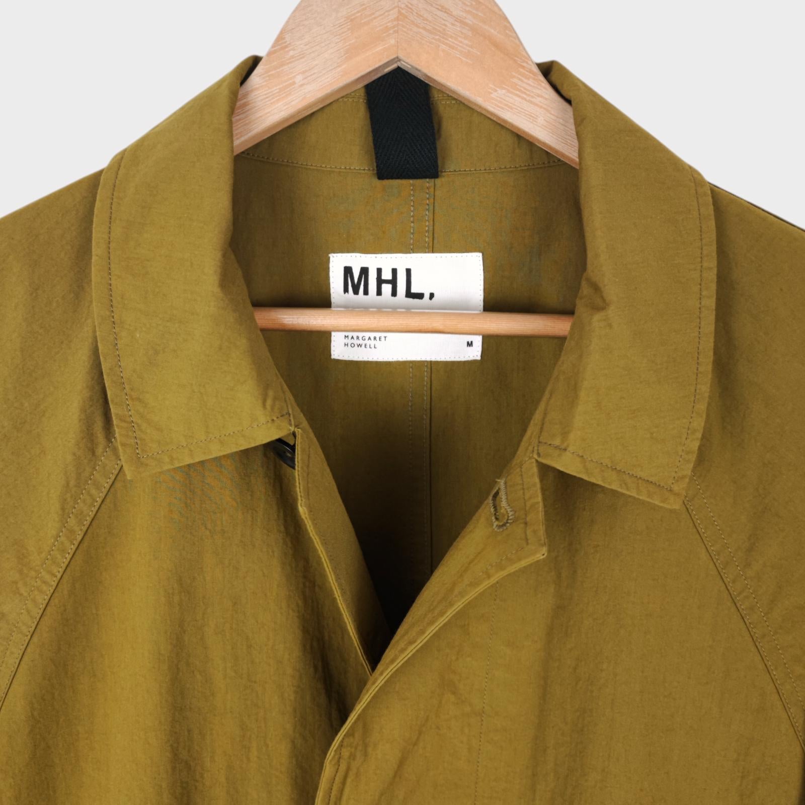 MHL MARGARET HOWELL Men's Chartreuse Cotton/Nylon Blouson Jacket