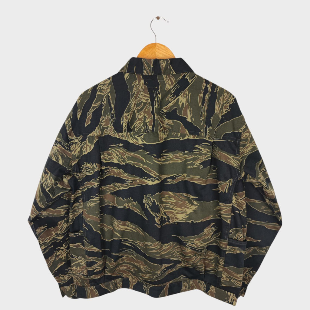 SASSAFRAS Men's Made in Japan Tiger Camo Gardeners Jacket