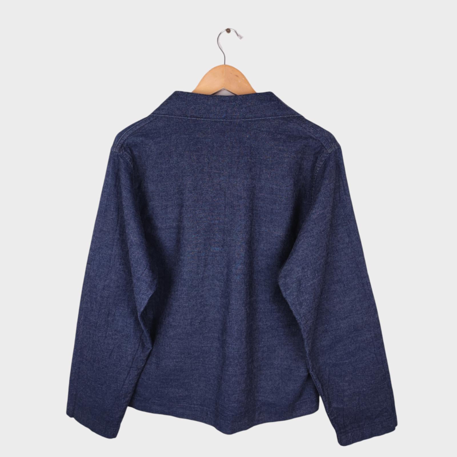 ONE PIECE OF ROCK Men's Made in Japan Army Repro  Denim Pullover Overshirt Smock