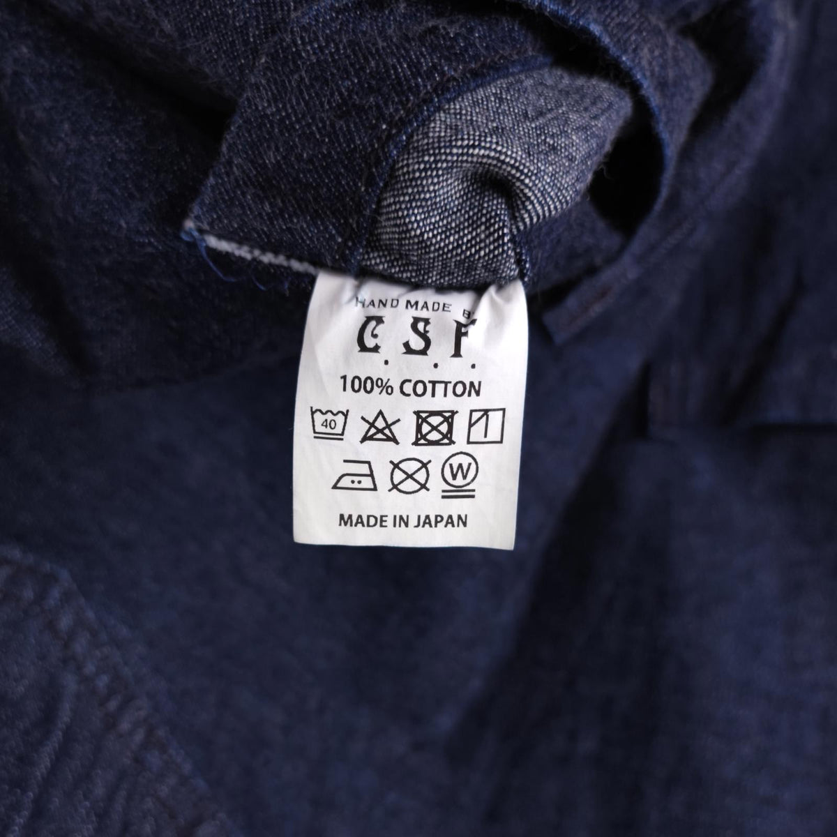 ONE PIECE OF ROCK Men's Made in Japan Army Repro  Denim Pullover Overshirt Smock
