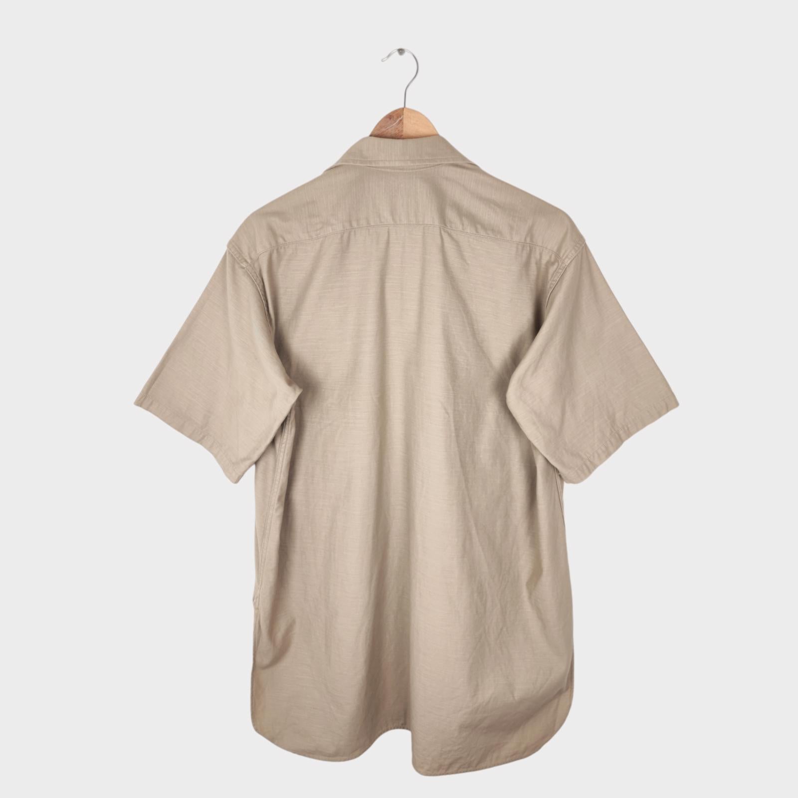 SOUTH2 WEST8 Men's Made in Japan Light Khaki Oversized Shirt