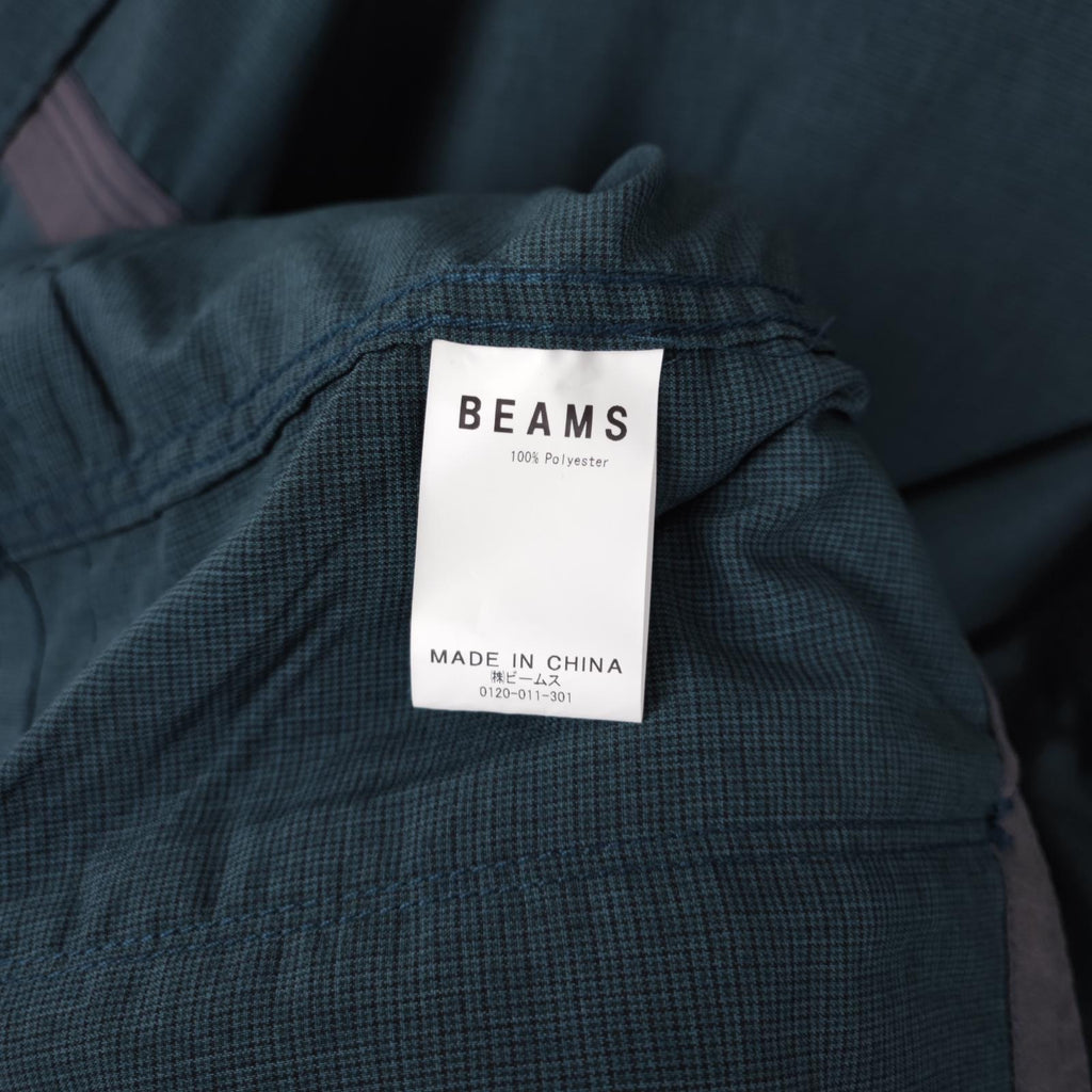 BEAMS Men's Teal Green Oversized Fit Lightweight Utility Fishing Jacket
